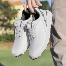 男性用ノブバックル式 ゴルフボール シューズ