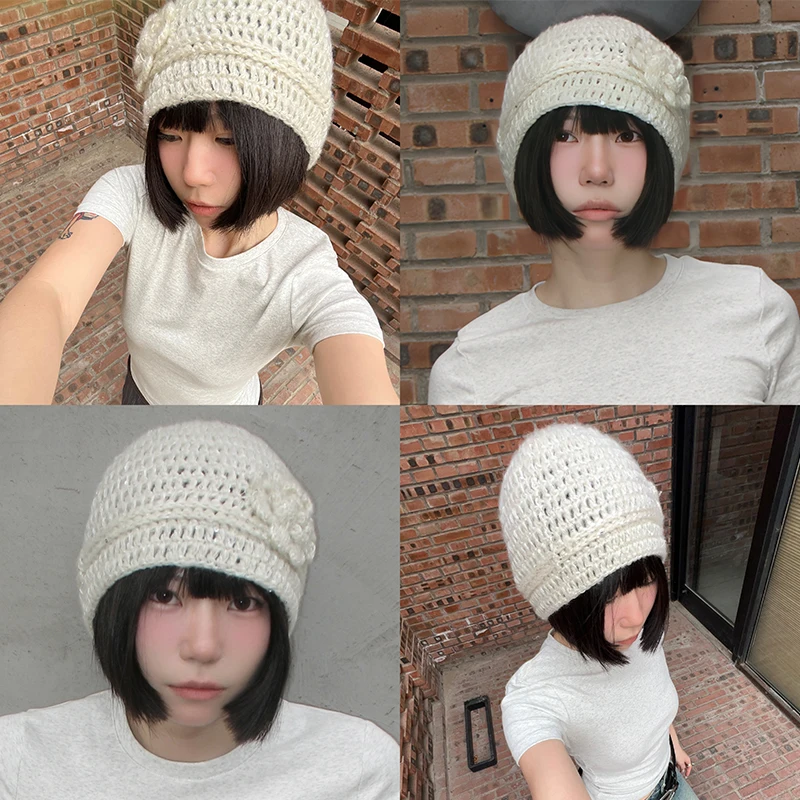 かぎ編み帽子を簡単につくるには？白い透かし編みニット帽がおすすめの理由とは