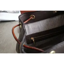 真皮使用のハンドメイドダブルリュック【高級感・女性用・牛革】