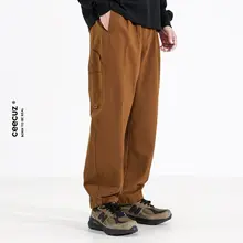 Ceecuz メンズ アウトドア用 ヴィンテージスタイル テーパード 作業パンツ【フィット・カジュアル・ストレートレッグ】