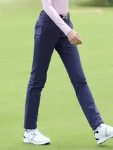 PGA 高級素材使用の加厚加绒ゴルフパンツ【女性用・秋冬向け・保温・ストレッチ】