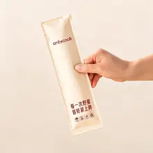 使い捨て食品グレードのスプーンと箸【バイオプラスチック製・個別包装】