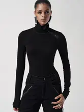 Liegee 側襟デザイン ニットトップス【長袖・ベーシック】