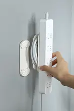 電源タップホルダー 壁掛け 穴あけ不要 強力粘着 跡が残らない ルーター 配線整理 ケーブルホルダー