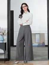 ストライプデザインのダブルレイヤーシャツ【秋冬用・ゆったりシルエット】