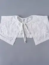 レース装飾のシンプル女性用襟【防走光・おしゃれ用・肩掛け対応】