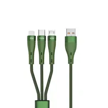 三つの端子を備えた充電ケーブル【急速充電・データ転送対応・全機種対応】