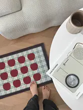 アップルデザインの玄関マット【耐汚れ・滑り止め・キッチン・バスルーム用】