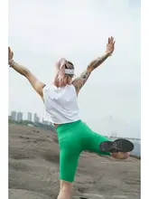 アウトドア用 吸汗素材 ライディングストレッチショートパンツ【フィットネス・ヨガ用・女性用】