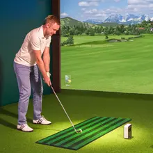 PGM ゴルフ打撃マット シミュレーター 3Dスプリング練習場用ボールマット【スイング練習器】