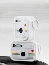 WWCP イヤホンケース チェキ風 オリジナルデザイン 分離型 ホワイト AirPods 対応 「KOERCASE」