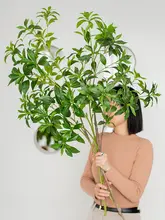 リアルな観葉植物 吊り鐘植物 室内景観 用のフェイクフラワー フロアディスプレイ 装飾