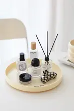 北欧スタイルの回転デスクトレー【アロマ・化粧品・小物収納】