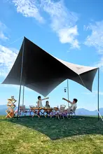 探検者 ブラックコーティング天幕テント【アウトドアキャンプ用・大型・雨天・日よけ】