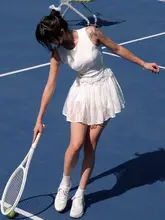 テニスドレス【レース・速乾・スポーツ用・レギンス付き】（セットアップ対応）