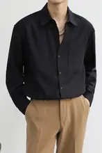 メンズ 春秋用 フィット 無地 白シャツ【長袖・カジュアル・通気性】