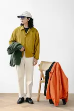 MBBCAR メンズ＆レディース 美式復古 コーチジャケット【防風デザイン・山系作業用・ナarrow幅】