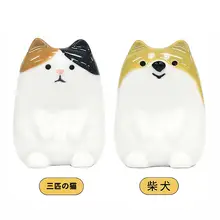 DECOLE シンプルな陶器の箸置き【かわいい動物デザイン・家庭用・食卓用】