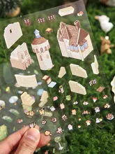 DIY立体ミニチュア3D小屋シール【デコレーション・解消用】（セットアップ対応）