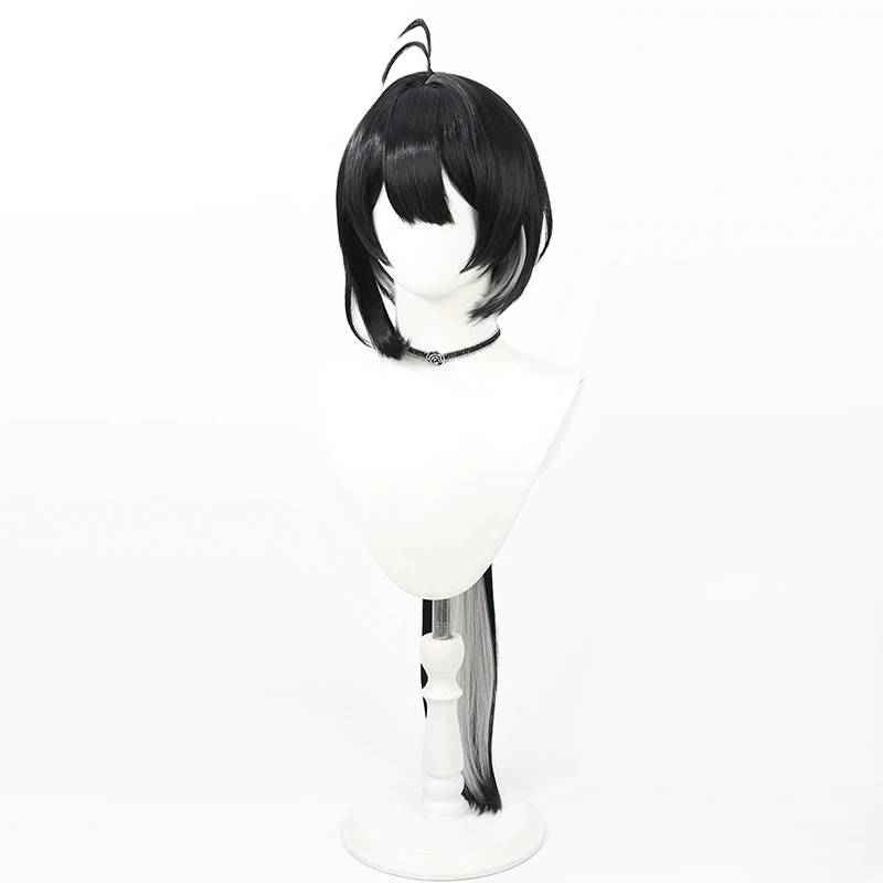 水母ヘアウィッグ：プールヘアアレンジに最適な黒髪の挑染スタイル