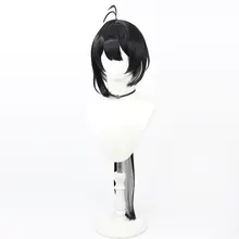 黒色の挑染が美しい水母ヘアのコスプレウィッグ【自由人・女漂泊者用】