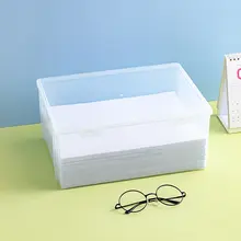 A4用ファイル収納ボックス【透明・オフィス・家庭用・書類整理用】
