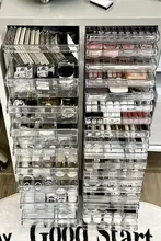 引き出し付きメイクアップ収納キャビネット【ネイルポリッシュ・アイロン製・化粧品整理用】