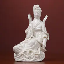 陶瓷製 八仙神像【白瓷・装飾用フィギュア】