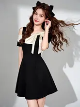 シンプルなブラックオフショルダーワンピース【女性用・夏・タイトフィット・誕生日向け】