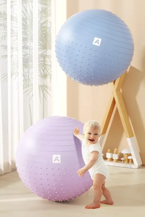 子供用 ヨガボール【厚手・防爆・感覚統合トレーニング用・赤ちゃん用マッサージ・フィットネス】