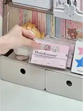 おしゃれなデザインの手帳用ステッカーセット【収納ボックス付き・デ スク整理用・学生向け】（セットアップ対応）