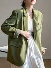緑色の女性用ジャケット【春秋用・フィット・イギリス風・小柄サイズ】