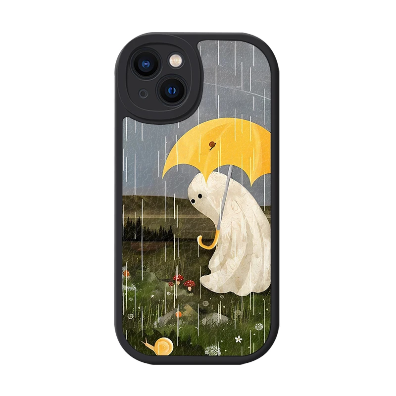 小幽霊のイラストが心を癒すスマートフォンケース、どう選ぶ？
