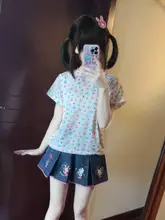 ピアノウサギデザインのキャミソールTシャツ【オリジナル素材・コットン・可愛いデザイン】
