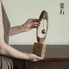 栗石のクリエイティブなゆらゆらボール装飾工芸品【侘寂風・アートインテリア】