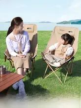 高背折りたたみ椅子【アウトドア・持ち運び便利・キャンプ用・ビーチチェア】