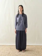 透感のある苎麻の軽やかでゆったりとした文芸スタイルシャツと束脚ランタンパンツ（セットアップ対応）