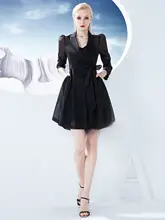 黒いクールな気質を楽しむスーツ【秋用・サテンキャミソール付き・ツーピース】（セットアップ対応）