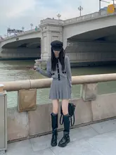 バイカラーラウンドネックニットカーディガン【デザイン性抜群・女性用・ショート丈】（セットアップ対応）