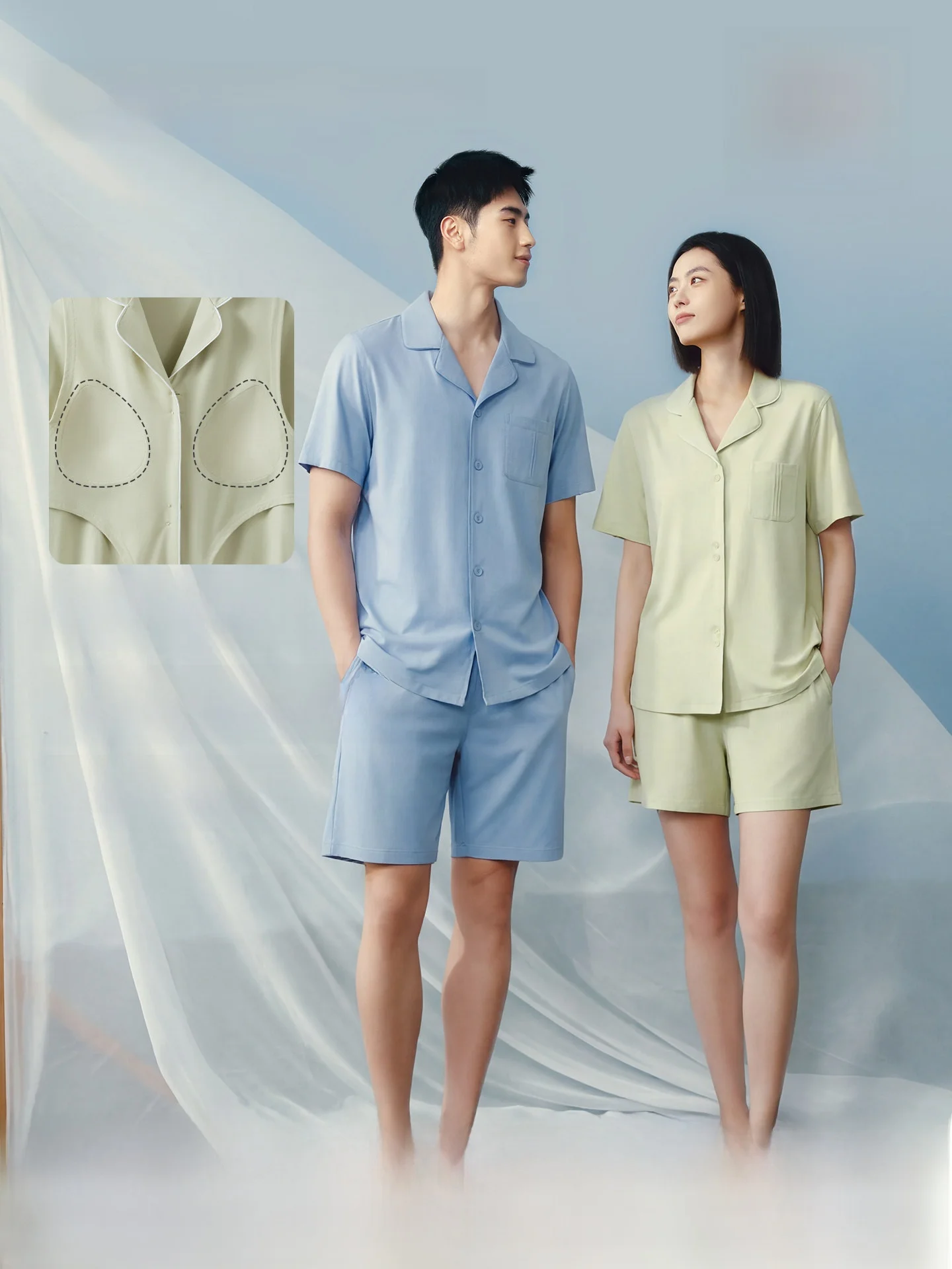 汗をかいても臭わない服：抗菌透湿素材のパジャマセットが実現する快適な夏の着用体験