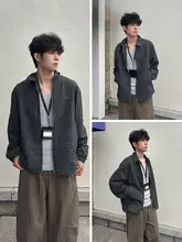 チェック柄ジャケット【レトロ感・トレンディ・ルーズフィット】