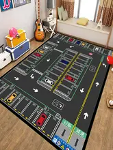 幼児用カートンラグ【交通テーマ・遊び場・家庭用・親子向け】