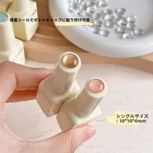 ミニガラスカラーチップネイルカラーチャート【高透明・3Dビーズ付き】