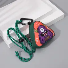 独眼獣デザインのミニ財布【可愛い・子供用・ネックストラップ付き・ショルダータイプ・ヘッドフォンや鍵入れに最適】
