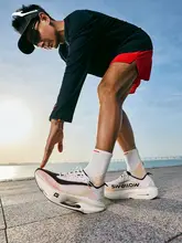 ERKE ランニングシューズ メンズ カーボンプレート 超軽量 クッション性 レース用 マラソン