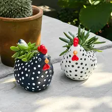 植木鉢 多肉植物用 ユニーク 鶏 デザイン テラリウム 寄せ植え 庭 ベランダ デスク インテリア オブジェ