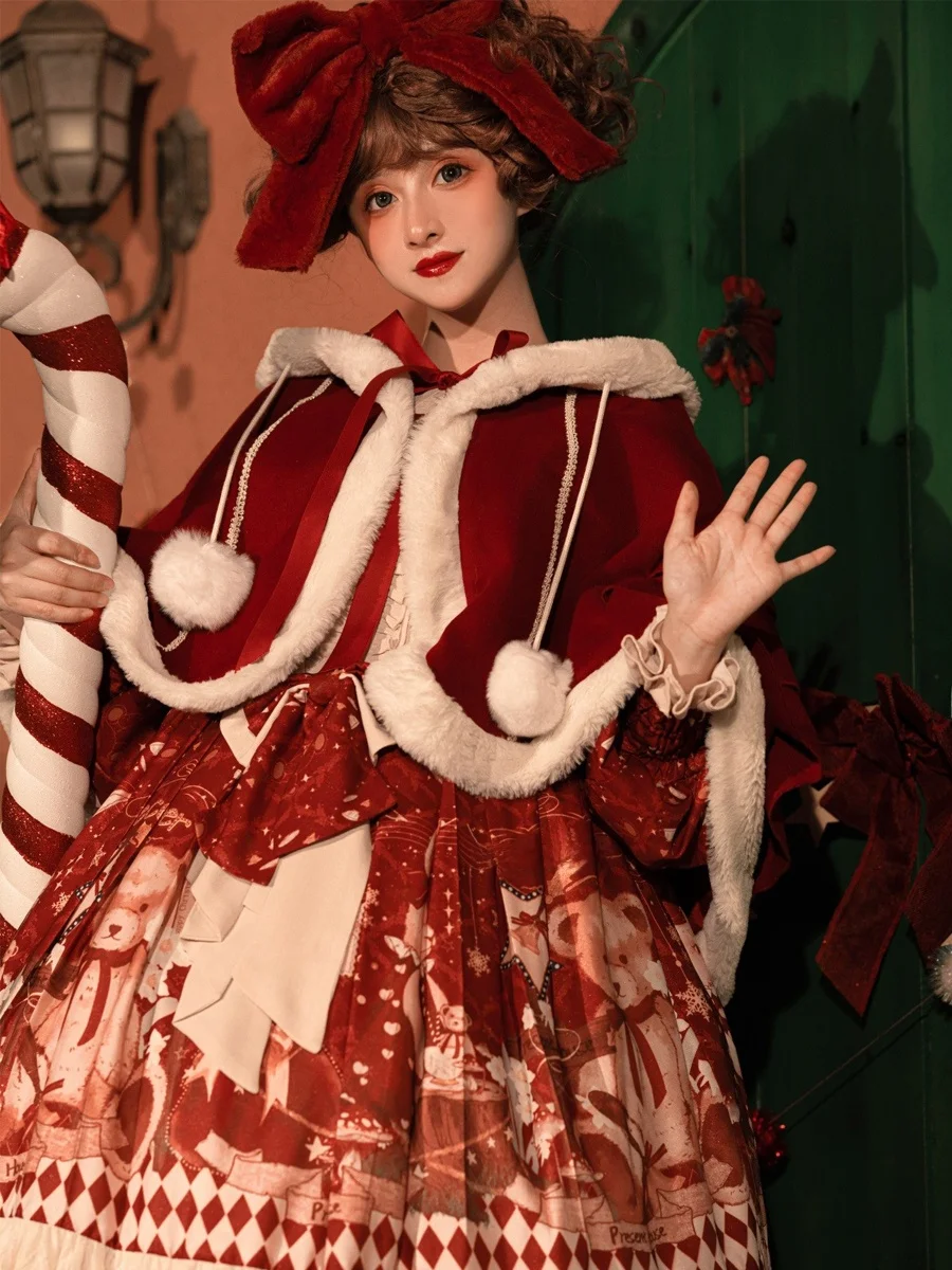 ロリータ風スウィートコスチュームドレス：クリスマス会での大人向け出し物としての実用性とシーン適応