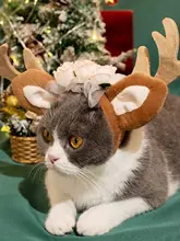 ペット用クリスマス帽子とマント【猫・犬用・ハロウィン・新年衣装・装飾用】