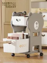 家用 多段プラスチック収納ボックス【キャスター付き・移動可能・収納ラック】