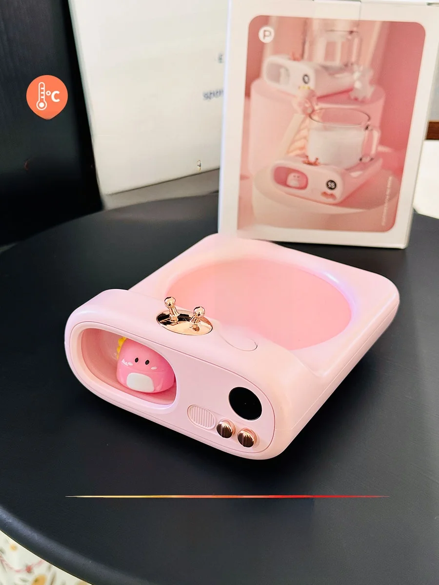 かわいいユニコーン 55℃ スマート保温ヒーターコースター：5in1機能の実用性と使い方